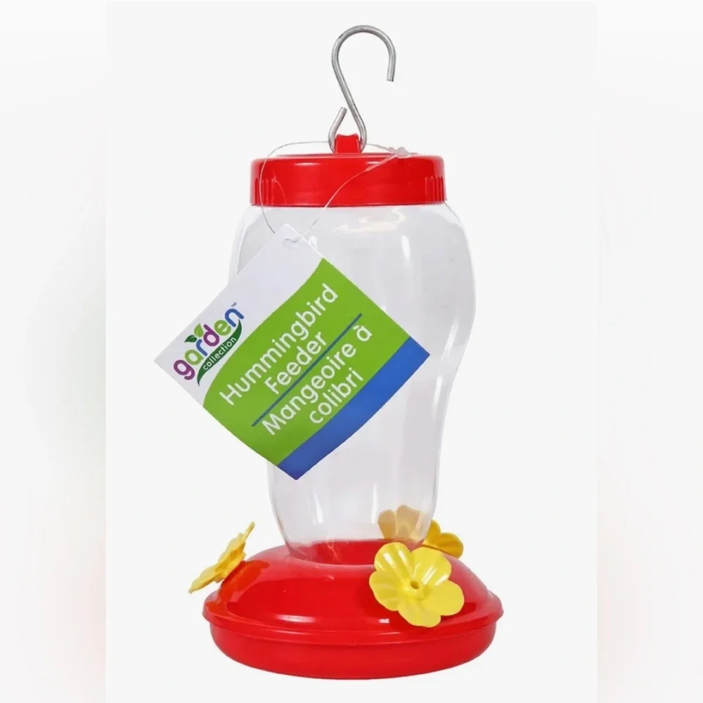 Hummingbird Necter Feeder Hanging Patio Tree Balcony Lanai Garden Plastic Birds